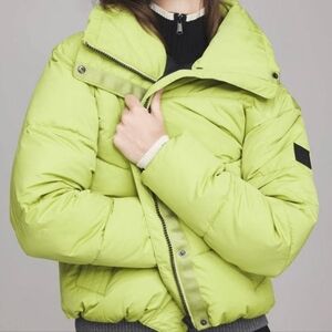 NWT ALP N ROCK Peak Puffer II Vibrant Citron Green Woman's Coat Small